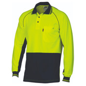 DNC Workwear Hi Vis Cotton Backed Cool-Breeze Contrast Polo 3720
